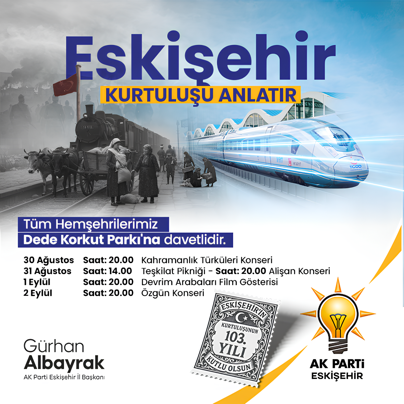 Eskişehir’in Kurtuluşunun 103. Yılı Etkinliklerle Kutlanacak