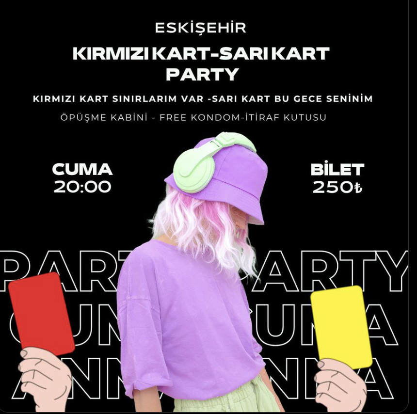 Ahlaksız Partiye Büyük Tepki! Eskişehir’de Gençler Hedef Alınıyor