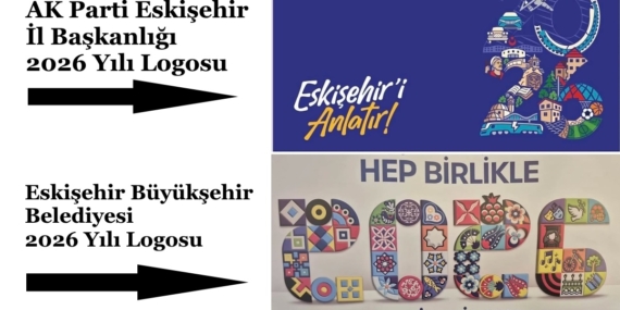 AK Parti Eskişehir 2026 yılı logosu / CHP Eskişehir 2026 logosu