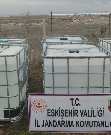 Eskişehir Alpu’da 5 bin litre etil alkol geçirildi