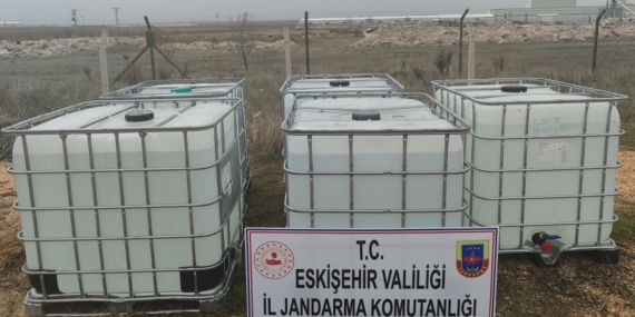 Eskişehir Alpu’da 5 bin litre etil alkol geçirildi