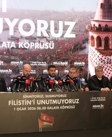 1 Ocak’ta Galata Köprüsü’ndeyiz: “Sinmiyoruz, susmuyoruz, Filistin’i unutmuyoruz!”