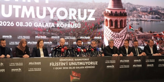 1 Ocak’ta Galata Köprüsü’ndeyiz: “Sinmiyoruz, susmuyoruz, Filistin’i unutmuyoruz!”