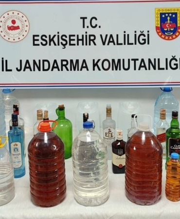 Odunpazarı’nda sahte içki operasyonu