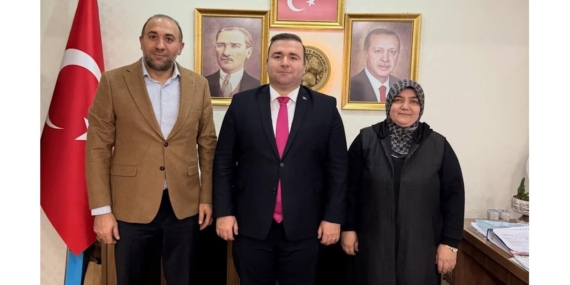 Alfatürk Medya Grubu Başkanı Kabalı’dan İnhisar Kaymakamı ve Belediye Başkanına ziyaret