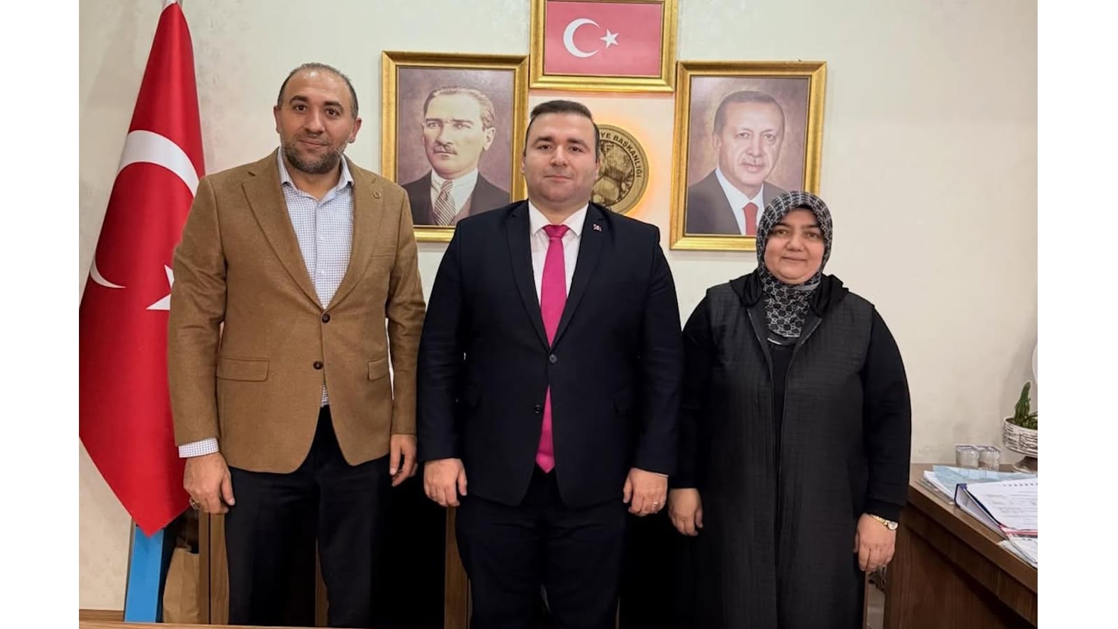 Alfatürk Medya Grubu Başkanı Kabalı’dan İnhisar Kaymakamı ve Belediye Başkanına ziyaret