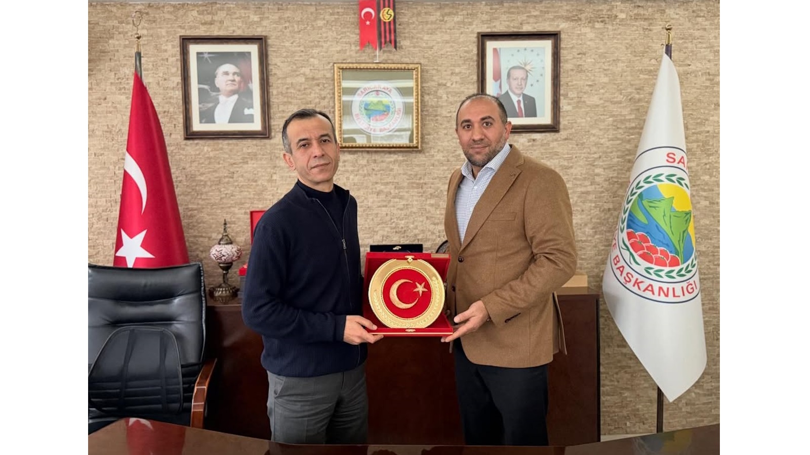 Alfatürk Medya Grubu Başkanı Mehmet Emin Kabalı’dan Sarıcakaya Belediye Başkanı’na ziyaret