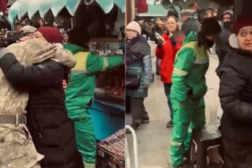 Askerde sandığı oğlunu karşısında gören anne duygulandı