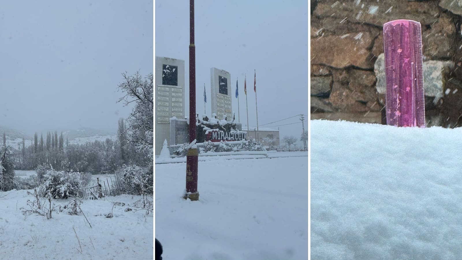 Mihalıççık’ta kar kalınlığı 25 santimetreyi geçti, yollar kapandı