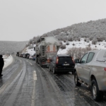 Eskişehir-Seyitgazi yolunda kuyruk oluştu