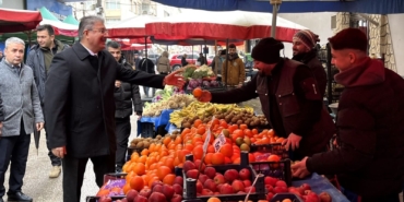 Vali Erdinç Yılmaz pazarcı esnafının sorun, talep ve beklentilerini dinledi