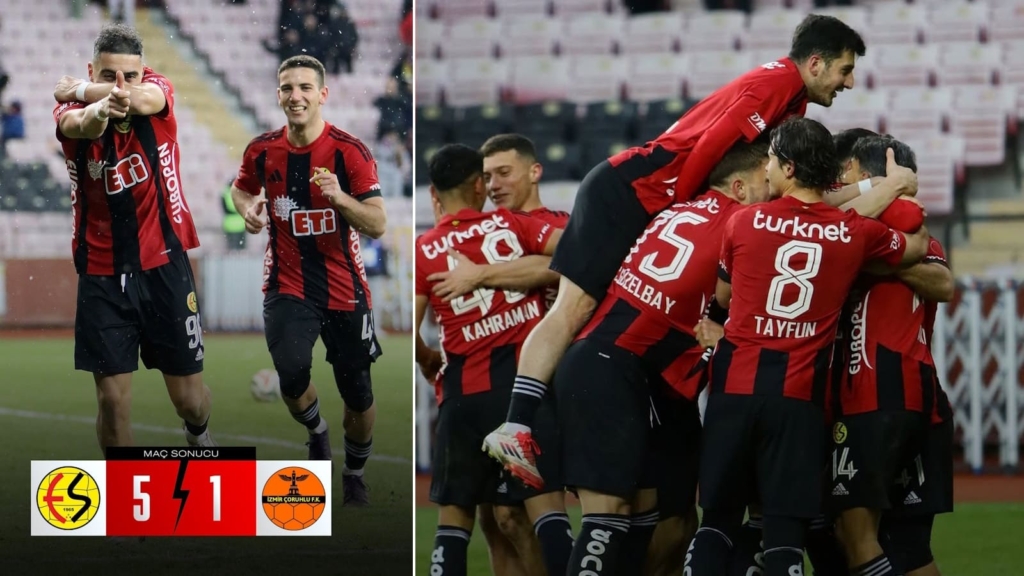Eskişehirspor’dan gol şov! Eskişehirspor: 5 - İzmir Çoruhlu: 1