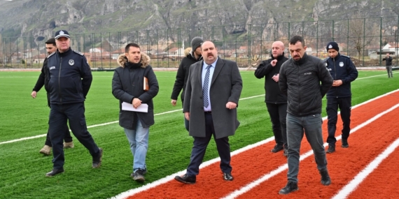 İnönü Futbol Sahası ve Spor Kompleksi hızla yükseliyor