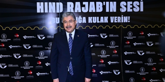 Vali Yılmaz, Gazze'de bir çocuğun şehadet öyküsünü konu alan 'Hind Rajab'ın Sesi' filmini izledi
