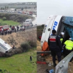 Antalya'da devrilen otobüste Eskişehir'den 9 yolcu vardı