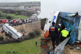 Antalya'da devrilen otobüste Eskişehir'den 9 yolcu vardı